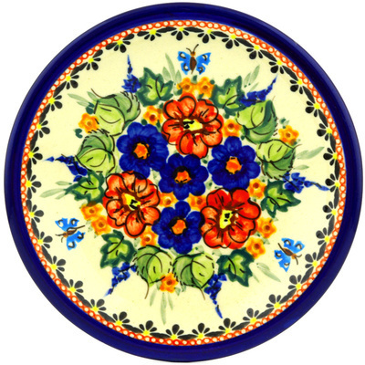 Polish Pottery Plate 7&quot; Spring Splendor UNIKAT