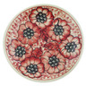 Polish Pottery Plate 7&quot; Sugar Plum Poppies