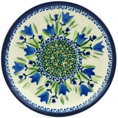 Polish Pottery Plate 7&quot; Tulip Fields UNIKAT