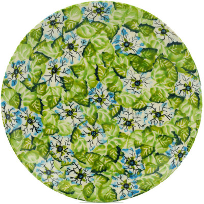 Polish Pottery Plate 7&quot; Wall Of Leaves UNIKAT