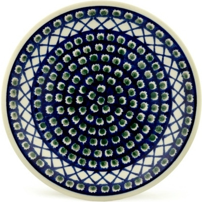 Polish Pottery Plate 9&quot; Illusion