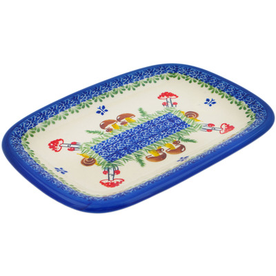 Polish Pottery Platter 10&quot; Gardens In Poland