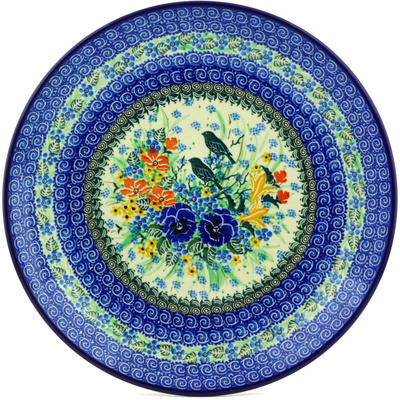 Polish Pottery Platter 12&quot; Serenity UNIKAT