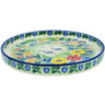Polish Pottery Platter 8&quot; Springing Into Life UNIKAT