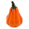Ceramic Pumpkin Figurine 6&quot; Orange