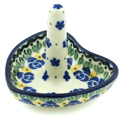 Polish Pottery Ring Holder 3&quot; Summer Dasies