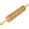Wood Rolling Pin 17&quot; Rooster