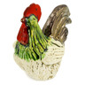 Ceramic Rooster Figurine 8&quot; Green