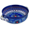 Polish Pottery Round Baker with Handles 8&quot; Blue Heaven UNIKAT