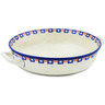 Polish Pottery Round Baker with Handles Medium Grand Old Flag