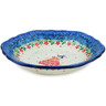 Polish Pottery Scalloped Bowl 7&quot; Princess In A Red Dress