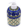 Polish Pottery Soap Dispenser 5&quot; Primrose Trellis