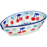 Polish Pottery Spoon Rest 5&quot; Cherry Pickin&#039;