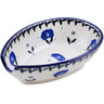 Polish Pottery Spoon Rest 5&quot; Poppies In The Snow