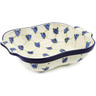 Polish Pottery Square Baker with Handles 11&quot; Aster Trellis