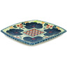 Polish Pottery Square Plate 7&quot; Perfect Day