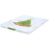 Textile Square Tablecloth 34 inches Twinkling Christmas Tree