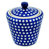 Polish Pottery Sugar Bowl 9 oz Blue Night UNIKAT