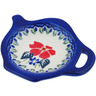 Polish Pottery Tea Bag or Lemon Plate 4&quot; Grecian Fields