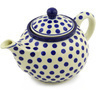 Polish Pottery Tea or Coffee Pot 3&frac12; cups Polka Dot Delight