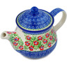 Polish Pottery Tea or Coffee Pot 38 oz Midsummer Bloom