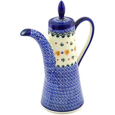 Polish Pottery Tea or Coffee Pot 42 oz