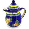 Polish Pottery Tea or Coffee Pot 57 oz Cabbage Roses