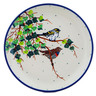 Polish Pottery Toast Plate Birds Of A Feather UNIKAT