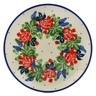Polish Pottery Toast Plate Blooming Garden