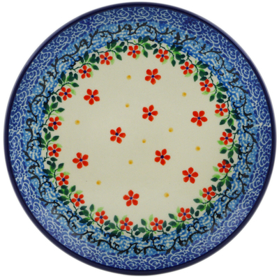 Polish Pottery Toast Plate Little Flowers