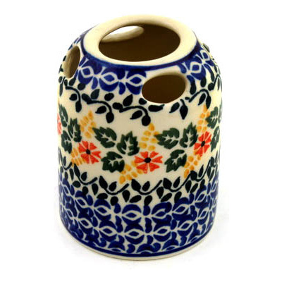 Polish Pottery Toothbrush Holder 4&quot;