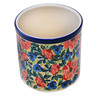 Polish Pottery Utensil Jar 6&quot; Flowers Collected On A Sunny Day UNIKAT
