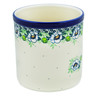 Polish Pottery Utensil Jar 6&quot; Green Flora