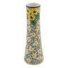 Polish Pottery Vase 10&quot; Country Sunflower UNIKAT
