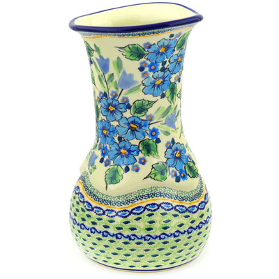 Polish Pottery Vase 10&quot; Evangeline UNIKAT