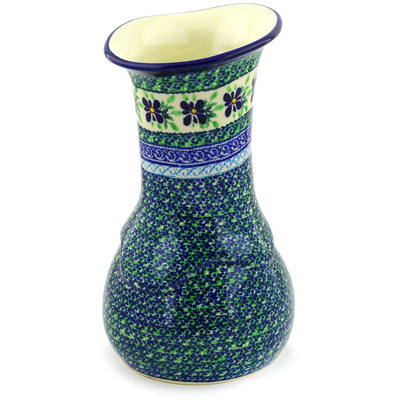 Polish Pottery Vase 10&quot; Sweet Violet