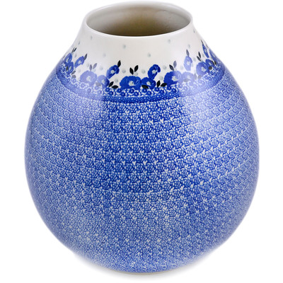 Polish Pottery Vase 12&quot; In The Rain