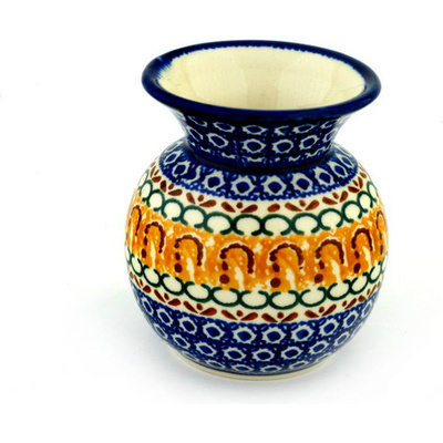 Polish Pottery Vase 4&quot; Buena Vista