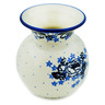 Polish Pottery Vase 4&quot; Flowers At Dusk