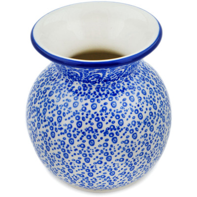 Polish Pottery Vase 4&quot; Raindrops UNIKAT