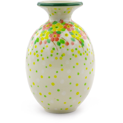 Polish Pottery Vase 5&quot; Blossom Sprinkle UNIKAT