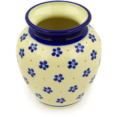 Polish Pottery Vase 5&quot; Daisy Field