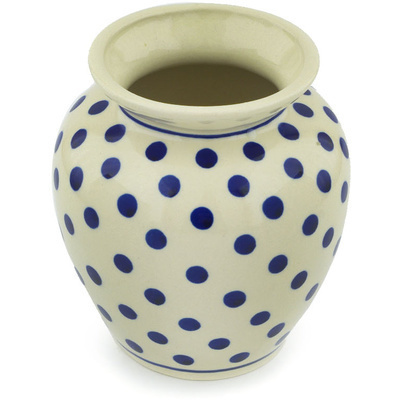 Polish Pottery Vase 5&quot; Polka Dot