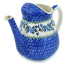Polish Pottery Watering Can Azure Blooms