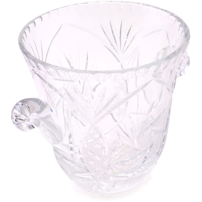 Glass Wine Chill with Saucer 10&quot; Crystal Jewel