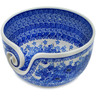 Polish Pottery Yarn Bowl 7&quot; Dreams In Blue UNIKAT