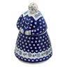 Polish Pottery 10&quot; Babcia Cookie Jar Peacock Forget-me-not