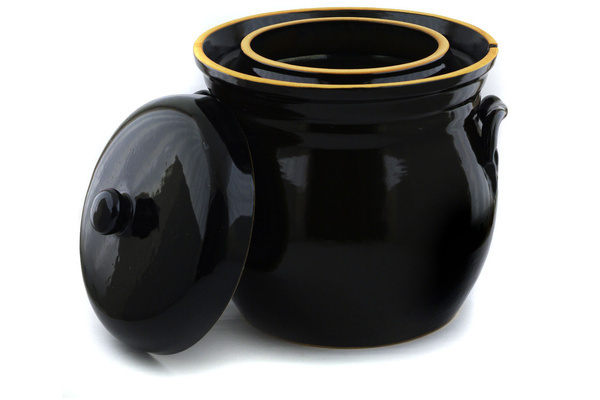 15l Fermenting Crock Pot 4 Gal Brown This Polish Pottery Fermenting Crock Pot Item Number H3922h Is Made By Zaklady Ceramiczne Factory In Boleslawiec Poland It 15 3 High And Measures