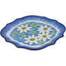 Polish Pottery 8 Point Plate Bloodroot Bliss UNIKAT