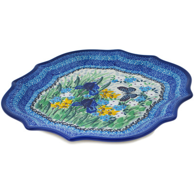 Polish Pottery 8 Point Plate Sweet Nectar UNIKAT